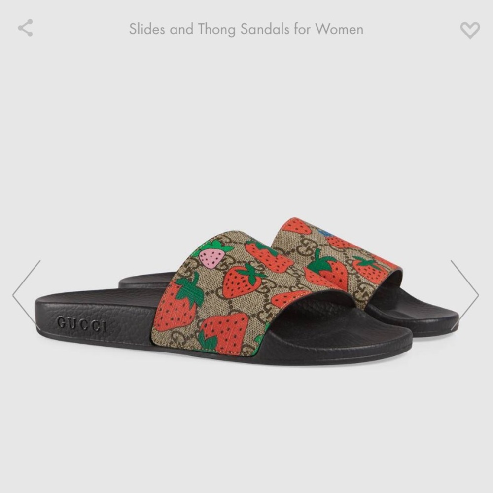Gucci Strawberry Slides 🍓
